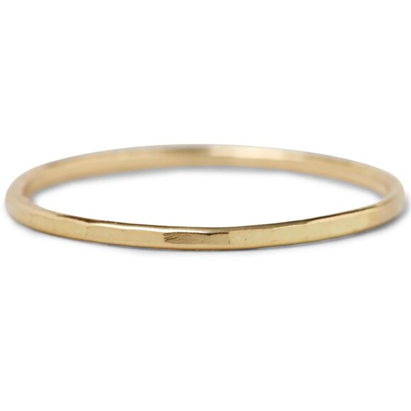 Catbird Classic Hammered Gold Ring, size 9 - Picture 6 of 10